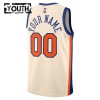 NBA New York Knicks Trikot Personalisierung Nike 2025-26 City Edition Weiß Swingman - Kinder